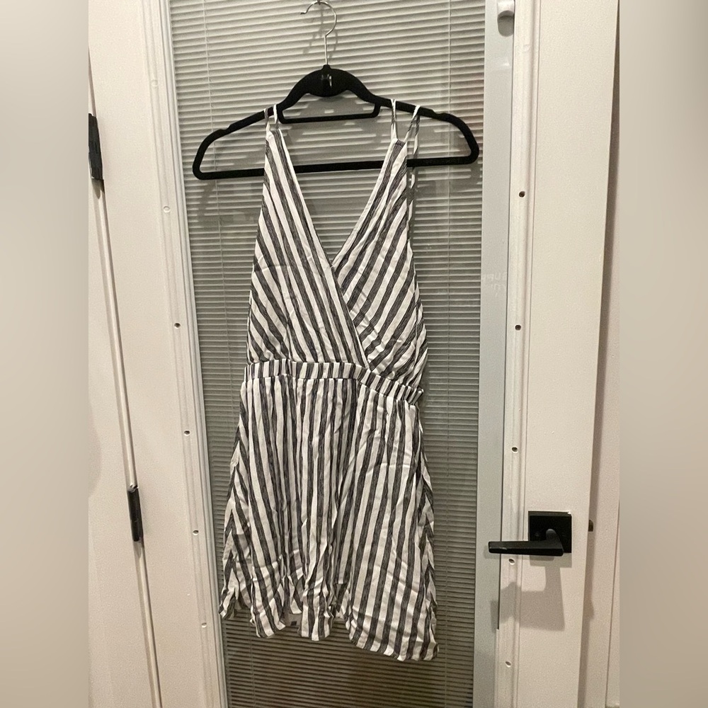 Striped Black and White Dress